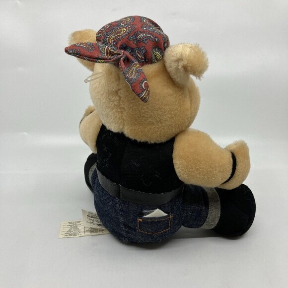 Vintage 1993 Harley Davidson Motorcycles Pig Hog Stuffed Animal Plush Toy - Picture 3 of 8